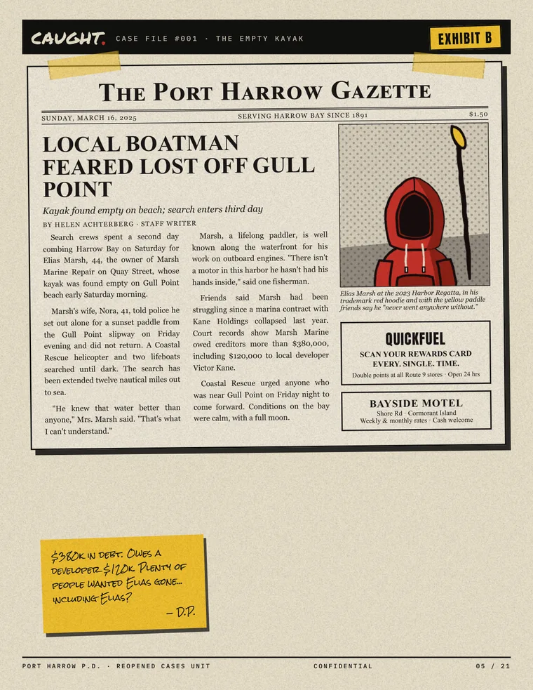 Exhibit B: Port Harrow Gazette